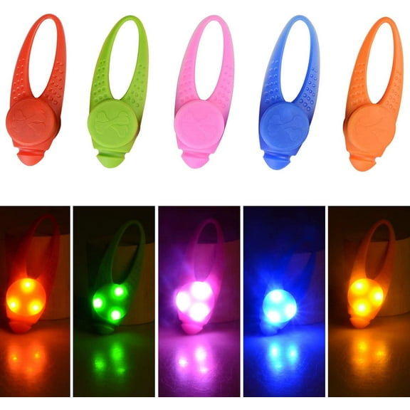 5-Pack LED Light Up Dog Collar Light, Waterproof,Dog Cat Pet Safety Strobe Harness Leash Necklace Lights for Large Medium Small Dogs at Night Time Walking Camping Warning Reflective Gear Accesso