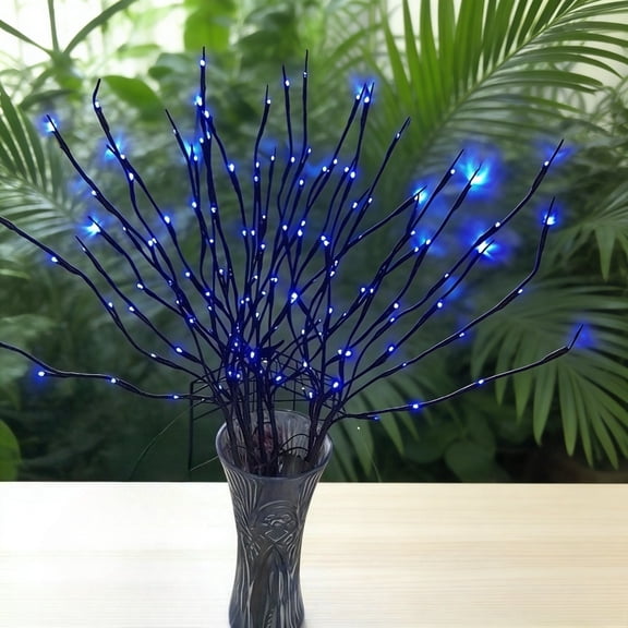 5 Pack LED Lighted Branch Lights, Battery Operated 30 Inch Artificial Willow Twig Lights, Brown 20 LED Vase Filler for Romantic Indoor & Outdoor Home Decoration