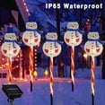 thumbnail image 1 of 5-Pack LED Solar Christmas Lights, Waterproof Outdoor Decorations for Tree, Courtyard, Patio, Garden, Reindeer, Santa, Snowflakes, Easy Setup, Warm Golden Light, Holiday Cheer and Gifts, 1 of 7