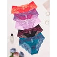 thumbnail image 1 of 5 Pack Lace Underwear for Women Sexy Cheeky Panties Seamless Women's Underwear Hipster Ladies No Show Breathable Bikini, 1 of 6