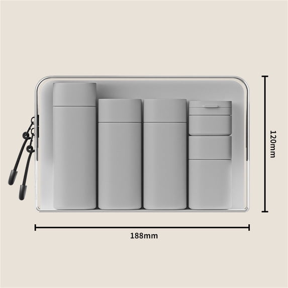 5-Pack Leak Proof Travel Bottles for Toiletries - 3oz TSA Approved Squeezable Shampoo, Conditioner & Lotion Containers with Wide Mouth, Labels & Storage Bag