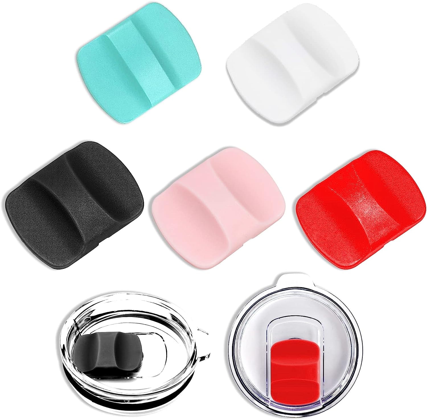 5 Pack Leakproof Replacement Lids Slider Fit Yeti Tumbler Lid