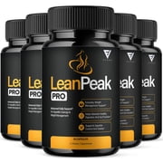 5 Pack Lean Peak Pro Capsules, Lean Peak Pro Daily Formula 300 Capsules