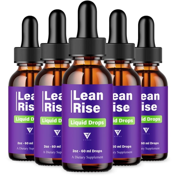 (5 Pack) Lean Rise Weight Support Drops, LeanRise Advanced Liquid Supplement (10oz)