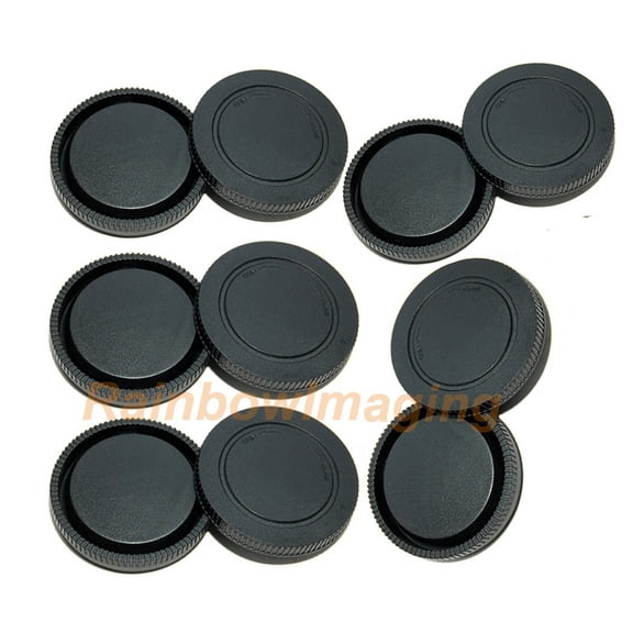 (5 Pack) Lens Rear Caps Body Dust Protective Covers for Sony E-Mount NEX-5R NEX-5T a6600 a6500 a6400 a6300 a6100 a6000 a5100 a5000 a7 a7r a7s II III IV a9 a9II