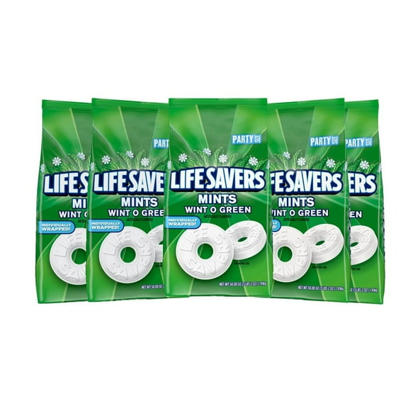 5 Pack | Life Savers Wint O Green Breath Mints 53.95 oz