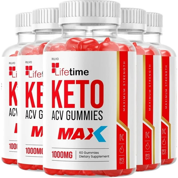 5 Pack Lifetime Max Keto Gummies - Advanced Formula Life Time Keto ACV Gummies 300 Gummies