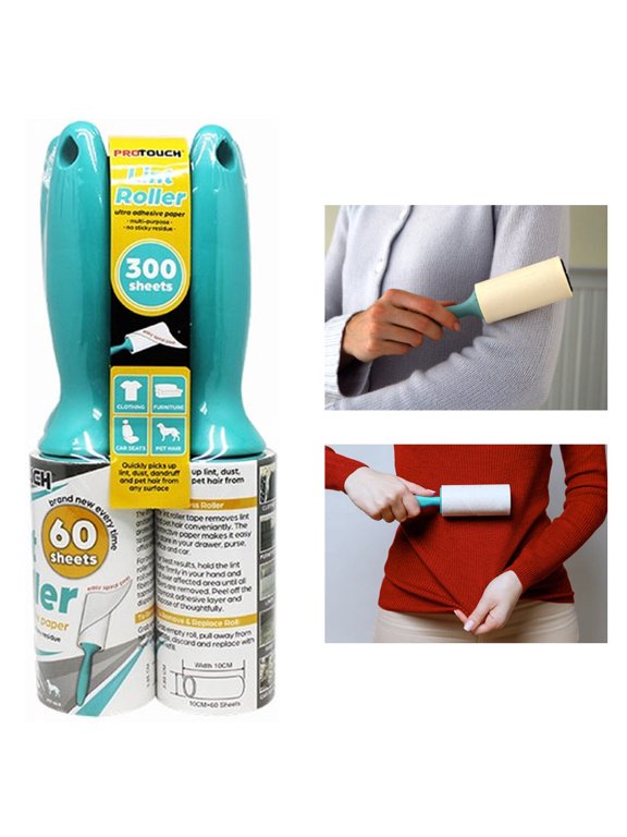 5 Pack Lint Rollers Remover Pet Hair Sticky Clothes Carpet Dog Cat Hair Remover