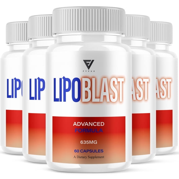 (5 Pack) Lipo Blast Keto Capsule, LipoBlast Weight Management Support (300 Capsules)