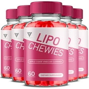 5 Pack Lipo Chewies Gummies LipoChewies Max Strength Supplement 300 Gummies