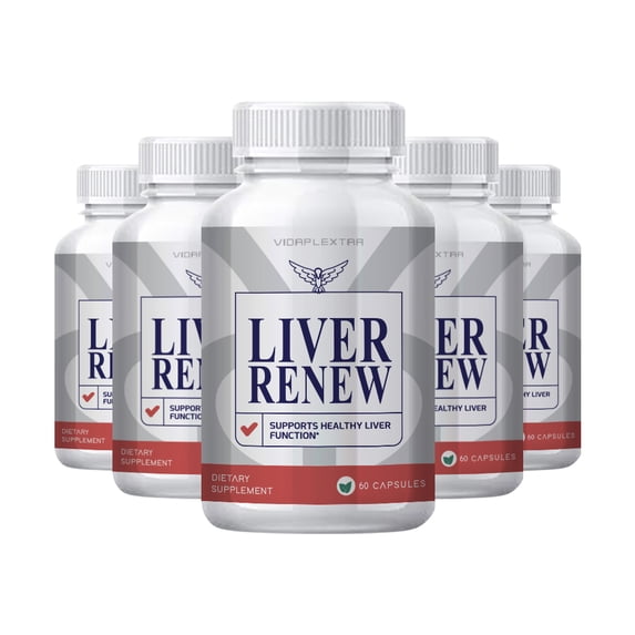 (5 Pack) Liver Renew Nation Health Capsules - Liver Renew Nation Health Healthy Liver Support