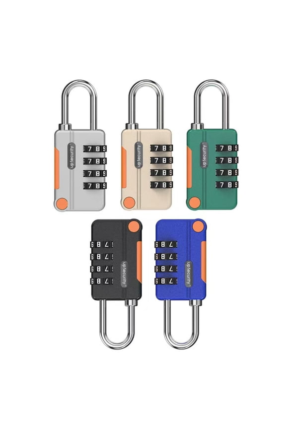 4-Digit Combination Luggage Lock, 5-Pack