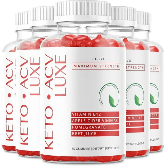(5 Pack) Luxe Keto ACV Gummies Advanced Formula Luxe Keto Gummies 300 Gummies