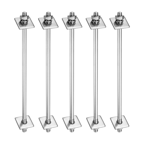 5 Pack M6x160mm 304 Stainless Steel Double End Threaded Stud Screws Set