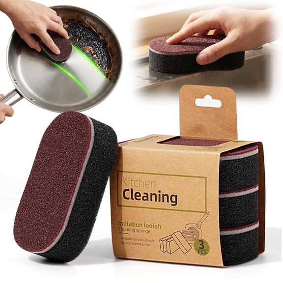 5-Pack Magic Sponges Cleaning Eraser, Heavy-Duty Melamine Foam Pads, Dual-Sided Scrubbing Sponge for Kitchen, Wall, Bathroom, Sink, Baseboard