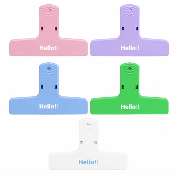 5 Pack Magnetic Bag Clips, Chip Bag Clips for Food Storage, Fridge, Office and Kitchen Organization, TIKA