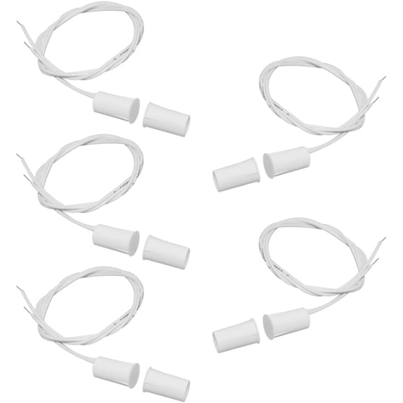 5 Pack Magnetic Contacts Switch Window Door Sensor for Alarm System NC 3/8"