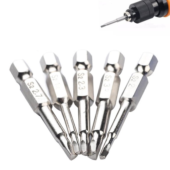 5-Pack Magnetic Triangle Screwdriver Bits  1/4 Inch Hex Shank S2 Steel Bits, Security Triangle Head for Tamper-Proof Screws