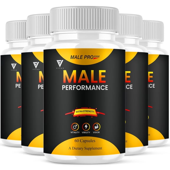 (5 Pack) Male Pro Edge Male Capsules, MalePro Edge Supplement (300 Capsules)
