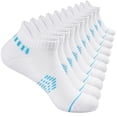 thumbnail image 1 of HIALTODAY 5 Pairs Women Cushion Low Cut Socks Arch Support for All-Day Comfort Ideal for Running, Work, Gym & Casual Wear,Size 9-11，BLACK&GRAY&WHITE, 1 of 8