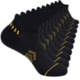 thumbnail image 1 of HIALTODAY 5 Pack Men Cushion Crew Socks Enhanced Cushioning Arch Support for All-Day Comfort Ideal for Running, Work, Gym & Casual Wear, 1 of 8