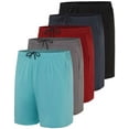 thumbnail image 1 of Real Essentials 5 Pack: Men's 5" Inseam Dry-Fit Running Workout Shorts - Pockets & Drawstring (Available in Big & Tall), 1 of 4