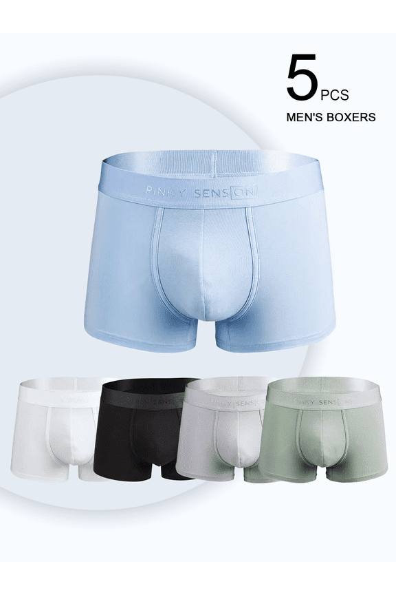 5-Pack Men's 95% Cotton Boxers: Ultra - Comfortable, Multi - Color & Stylish, Skin - Friendly All Day