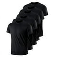 thumbnail image 1 of 5 Pack Men’s Active Quick Dry Crew Neck T Shirts | Athletic Running Gym Workout Short Sleeve Tee Tops, 1 of 7