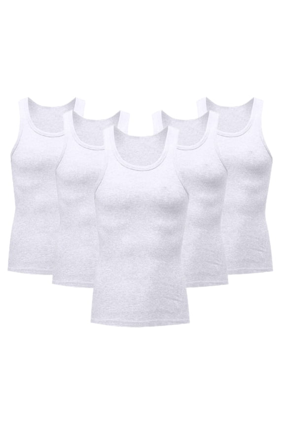 5 Pack Men's Athletic Compression Sleeveless Tank Top Wicking Muscle Tee Tight Lightweight Cycling Running Vest