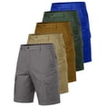 thumbnail image 1 of 5-Pack Men's Cotton Flex Stretch Cargo Shorts&nbsp;, 1 of 7