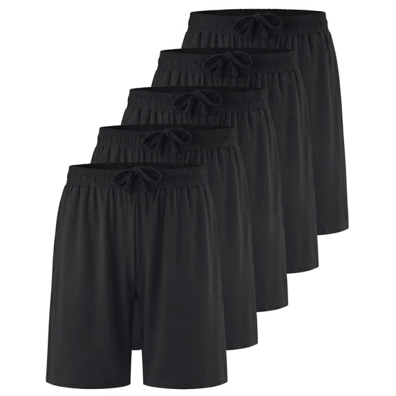 5 Pack Men's 7" Dry Fit Shorts Athletic Basketball Running Gym Workout