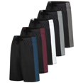 thumbnail image 1 of 5 Pack Men's Dry Fit Basketball Shorts Gym Athletic Casual Workout Running, 1 of 6
