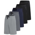 thumbnail image 1 of 5 Pack Men's Dry Fit Basketball Shorts Gym Athletic Casual Workout Running, 1 of 6