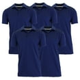 thumbnail image 1 of 5-Pack Men's Dry Fit Moisture-Wicking Polo Shirt (S-3XL), 1 of 5