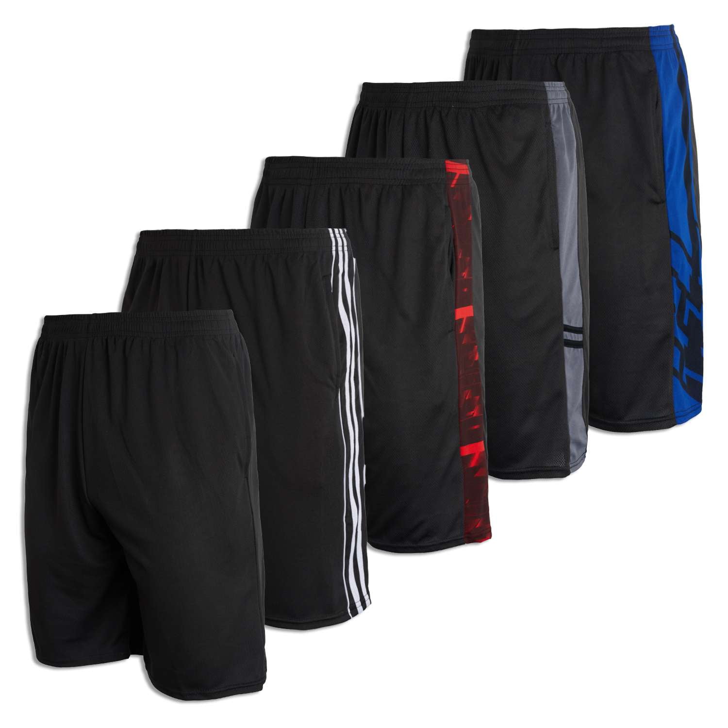 Mens Athletic Shorts Sports Direct 5-Pack Men's Basketball Shorts