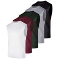thumbnail image 1 of 5 Pack Men's Mesh Muscle Tank Tops Sleeveless Athletic Gym Workout Shirts, 1 of 4