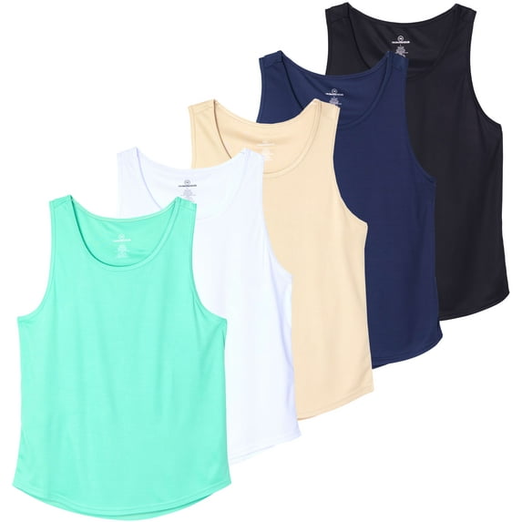 5 Pack: Men's Mesh Y-Back Muscle Tank Top - Gym Workout & Bodybuilding Fitness (Available in Big & Tall)