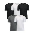 thumbnail image 1 of 5-Pack Men's Short Sleeve V-Neck Modern Fit Classic Tees (S-3XL), 1 of 5