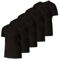 thumbnail image 1 of 5 Pack: Men’s V-Neck Mesh Moisture Wicking Active Athletic Performance Short Sleeve T-Shirt, 1 of 6