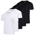thumbnail image 1 of Real Essentials 5 Pack: Men's Mesh Quick Dry Short Sleeve V-Neck T-Shirt - Athletic Performance (Available in Big & Tall), 1 of 6