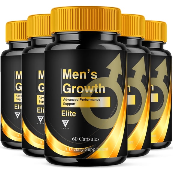 (5 Pack) Mens Growth Performance Pill, MensGrowth Performance Support (300 Capsules)