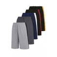 thumbnail image 1 of 5 Pack: Mens Moisture Wicking Athletic Basketball & Gym Workout Shorts with Pockets Multipack, Sizes up to 3XL, 1 of 9