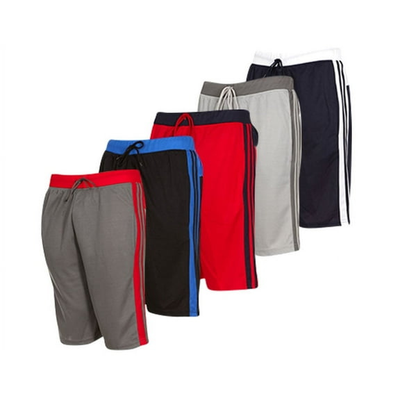Daresay 5 Pack: Men’s 9" Mesh Athletic Shorts, 5-Pack Active Performance Basketball Shorts with Drawstring & Pockets, UP To 3XL