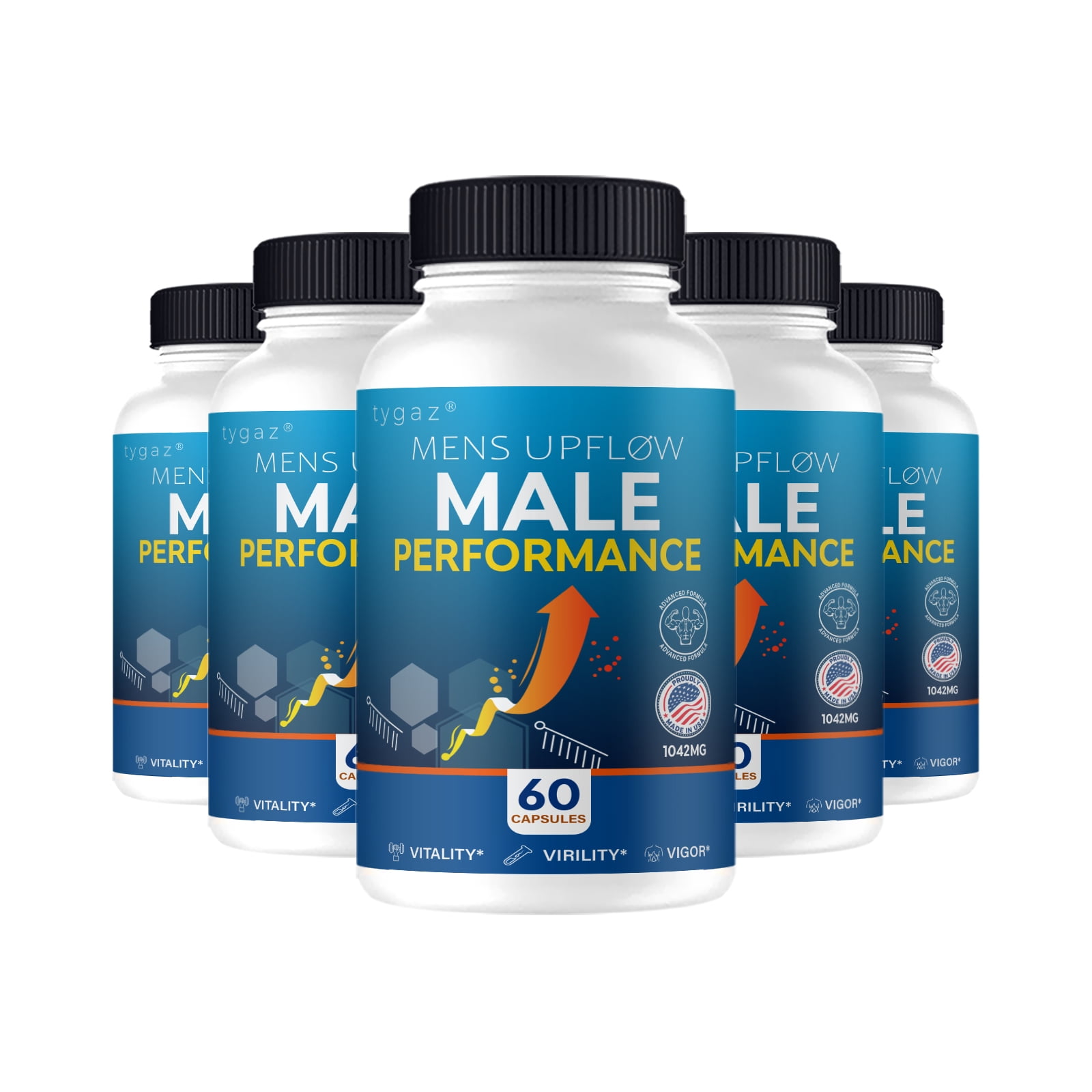 (5 Pack) Mens Up Flow - Mens UpFlow Pills For Men - Walmart.com