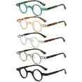 thumbnail image 1 of 5 Pack Mens Womens Retro Small Round Anti-Blue Light Presbyopic Glasses New Style Reading Glasses, 1 of 4