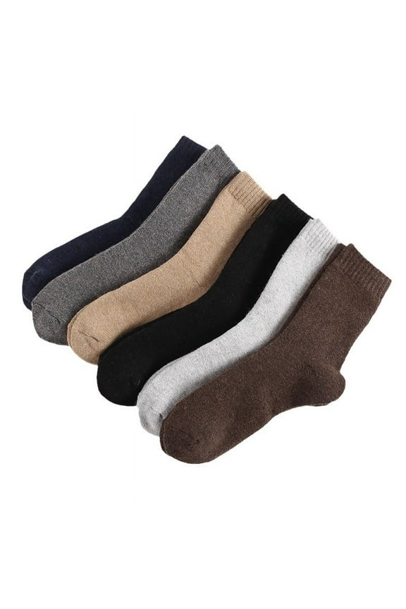 5 Pack Merino Wool Hiking Socks for Women Warm Winter Thick Thermal Cozy Boot Work Soft Ladies Socks - CLT64