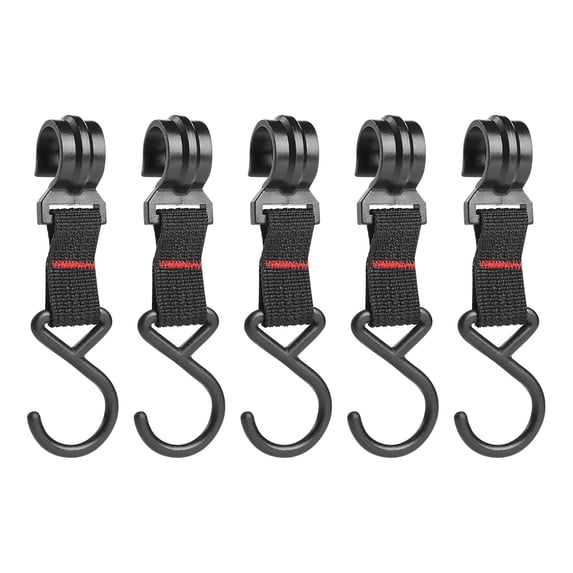 5-Pack Metal Camping Gear Hooks - Outdoor Hanging Organizer for Backpack, Tent, Lantern & Cooking Tools