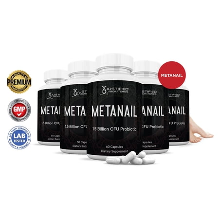 (5 Pack) Metanail 1.5 Billion CFU Probiotic Nail Support 300 Capsules