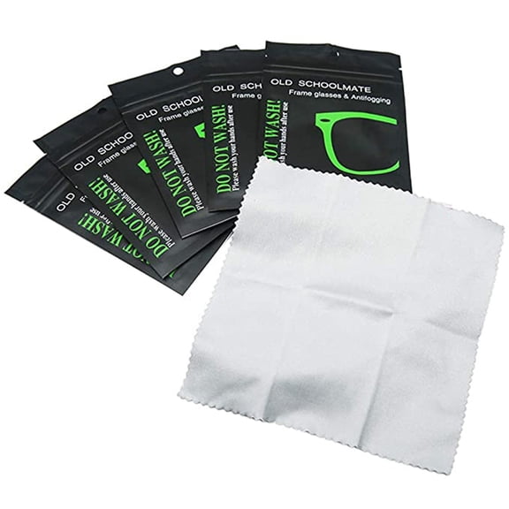 5-Pack Microfiber Anti-Fog Cleaning Cloth Set, Phone Screen Camera Lens Glasses Wipe, Portable Reusable Polishing Towel for Home Travel
