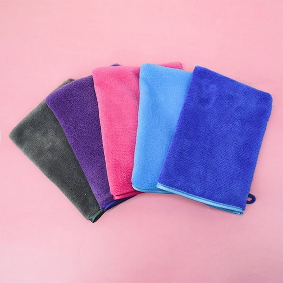 5 Pack Microfiber Face Cloths, 6"x8" Fast Drying Bath Mitts Washcloth, Super Absorbent Soft Lightweight Towel Body Facial Cloths Small Wash Mitt for Travel Showering Washing Face